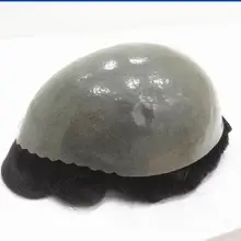 Хороший прочный тонкий кожаный мужской парик 8x10 дюймов, парик для мужчин, замена волос для мужчин t, система волос, Tsingtaowigs