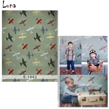 

MEHOFOTO Cartoon Airplane Vinyl Photography Background For New Fabric Flannel Background For Newborn photo studio Props 1662