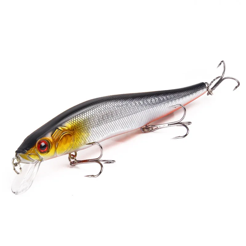 1 PCS/lot 14cm/23g Fishing Lure Minnow Hard Bait With 3 Fishing Hooks Fishing Tackle Lure 3D Eyes Wobblers Jig Fishing Gear - Цвет: 1