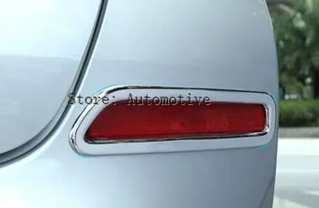 For Nissan Murano 2015 2016 2017 Chrome Rear Bumper Reflector Fog Light Lamp Cover Trim Foglight Molding Garnish Frame Bezel 2pc |