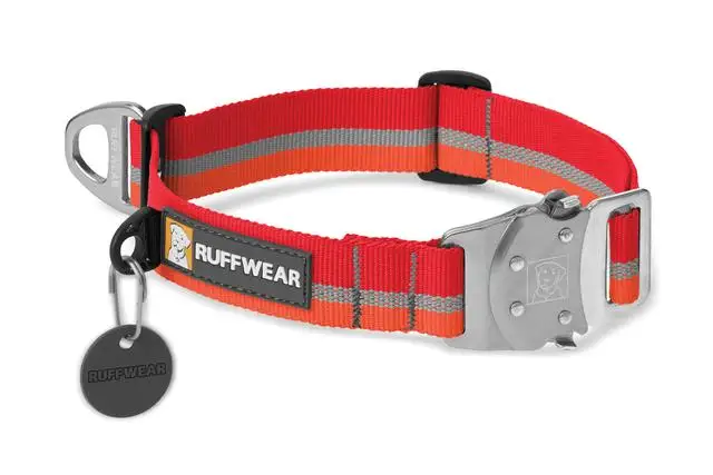 RUFFWEAR-топ веревка сильный, антибликовое покрытие, балластом ошейник для собак - Цвет: KOKANEE RED