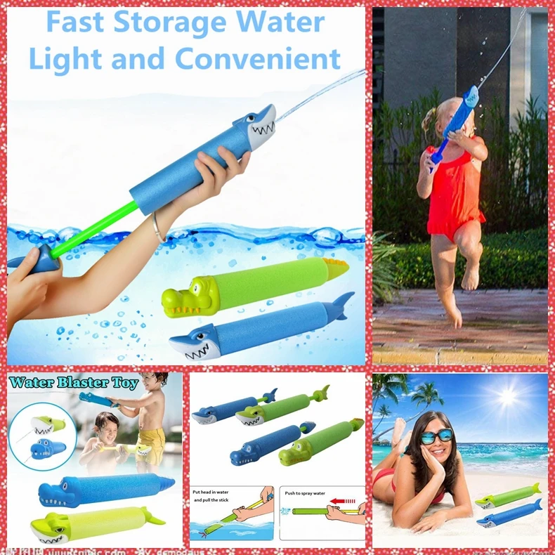 Водяной пистолет для воды, Игрушечная модель акулы, летний бассейн, пляжные игрушки, обмен родителем и ребенком, взаимодействие, Пляжная