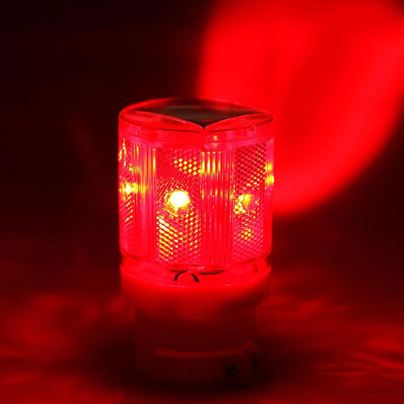

Solar Power 6 Led Warning Light Indicator Lights Flash Beacon Strobe Emergency Lamps Construction Traffic Warning Signal Lamp