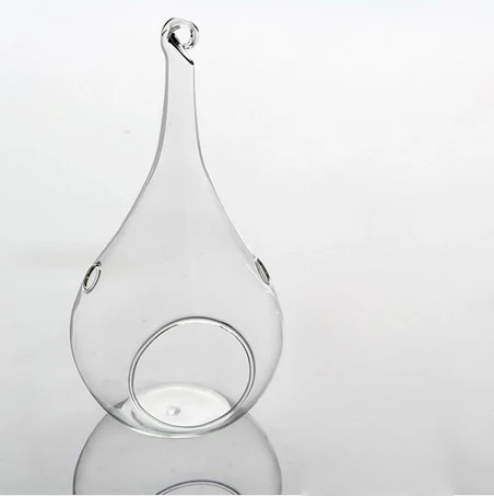 10*20 cmTeardrop ваза, подсвечники, кристальная подвеска, Свадебный декор, прозрачный стеклянный шар