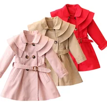 New Girls jacket children s clothing girl trench coat kids jacket hooded girl coats Winter Trench