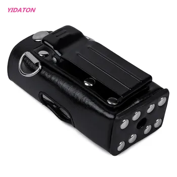 

YIDATON MTP850 Leather Case Hard Leather Case For Motorola Tetra MTH600 MTH650 MTH800 MTH850 MTP850 2-way Radio walkie talkie