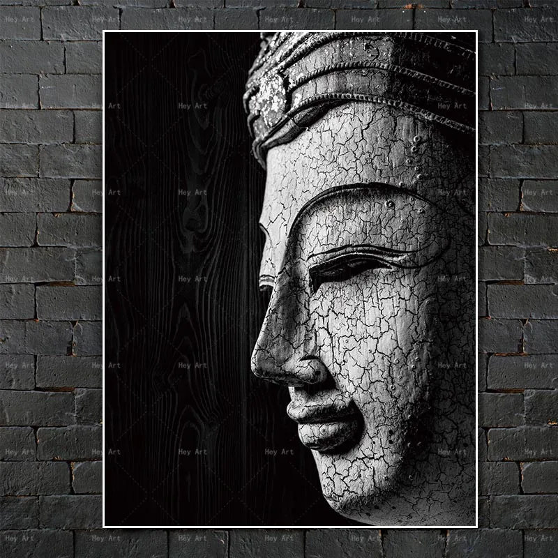 

Frameless Wall Art Canvas HD Printed Pictures Buddha Canvas Painting Artwork for Walls Abstract Posterfor Living Room