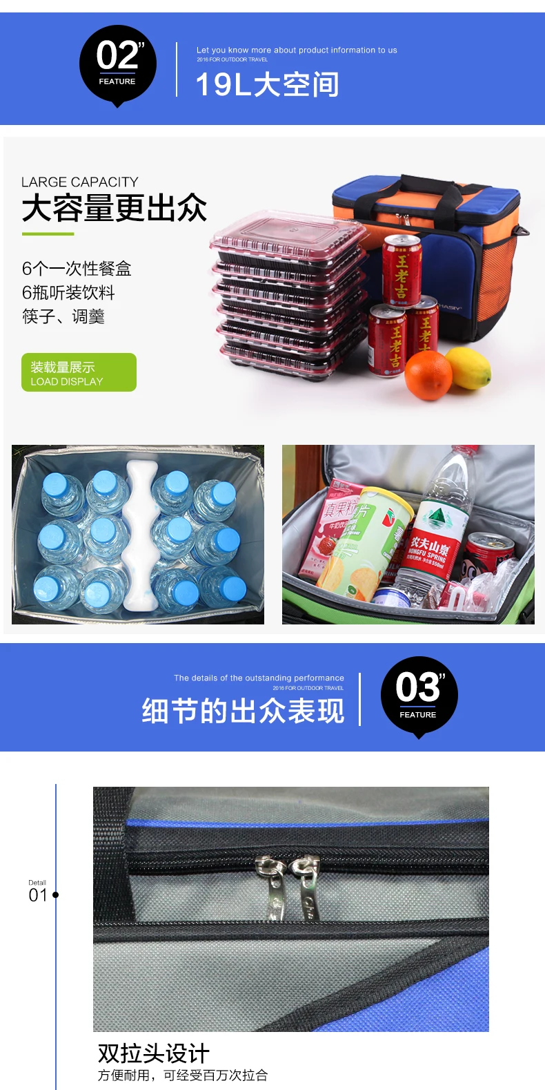 Insulation Cooler Bag Thermal Food Cans Storage Picnic Lunch Shoulder Tote Waterproof Box Cars Bags Pack (6)