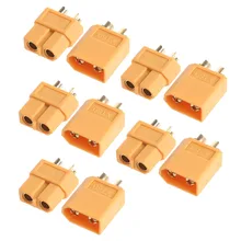 Lower Price 5Pairs XT60 Male Female Plugs Bullet Connectors for RC Lipo Battery New Hot