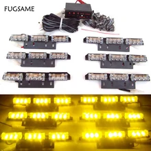 FUGSAME 54 светодиодный Предупреждение мигает стробоскоп световая панель палубная светящая светодиоды на решетку аварийный проблесковый маяк 3 режима 12 V красный синий янтарь белый
