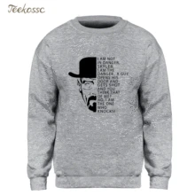 Опасный heisenberg Толстовка Для мужчин чехол с принтом «во все тяжкие», толстовка с капюшоном с круглым воротником и красным черепом зима-осень флис теплый Повседневное серый спортивный костюм