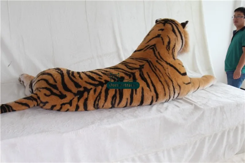 Dorimytrader  87'' 220cm Huge Stuffed Soft Plush Large Domineering High Emulational  Animal Tiger Toy, Free Shipping DY60771 (1)
