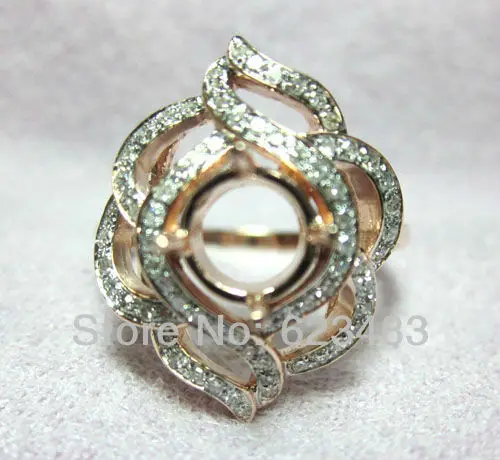 Однотонное обручальное кольцо с розовым золотом 14k|wedding rings|ring ringrose gold wedding ring |