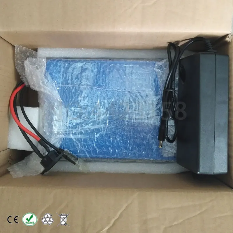 Top Free Customs Duty E-Bike Battery 48V 35AH High Power 1500W Lithium Battery Pack for 48V Electric Bike with 54.6V Charger 30A BMS 12