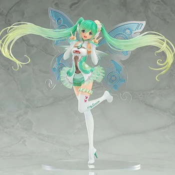 

Racing Hatsune Miku Anime Figures Butterfly Miku Scissors Hand PVC Action Figure Movable Boxed Model Toy Christmas Gift QB100