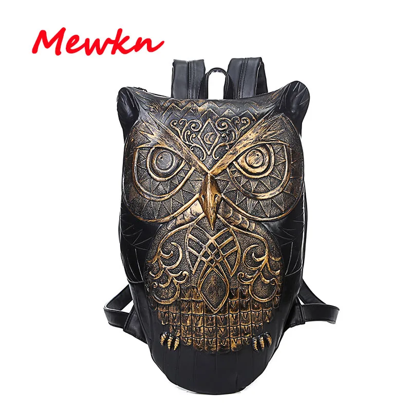 Owl Print Backpacks Women Backpacks Men Backpack 3D Printing Owl Women School Bags For Teenagers High Capacity Men Travel Bag