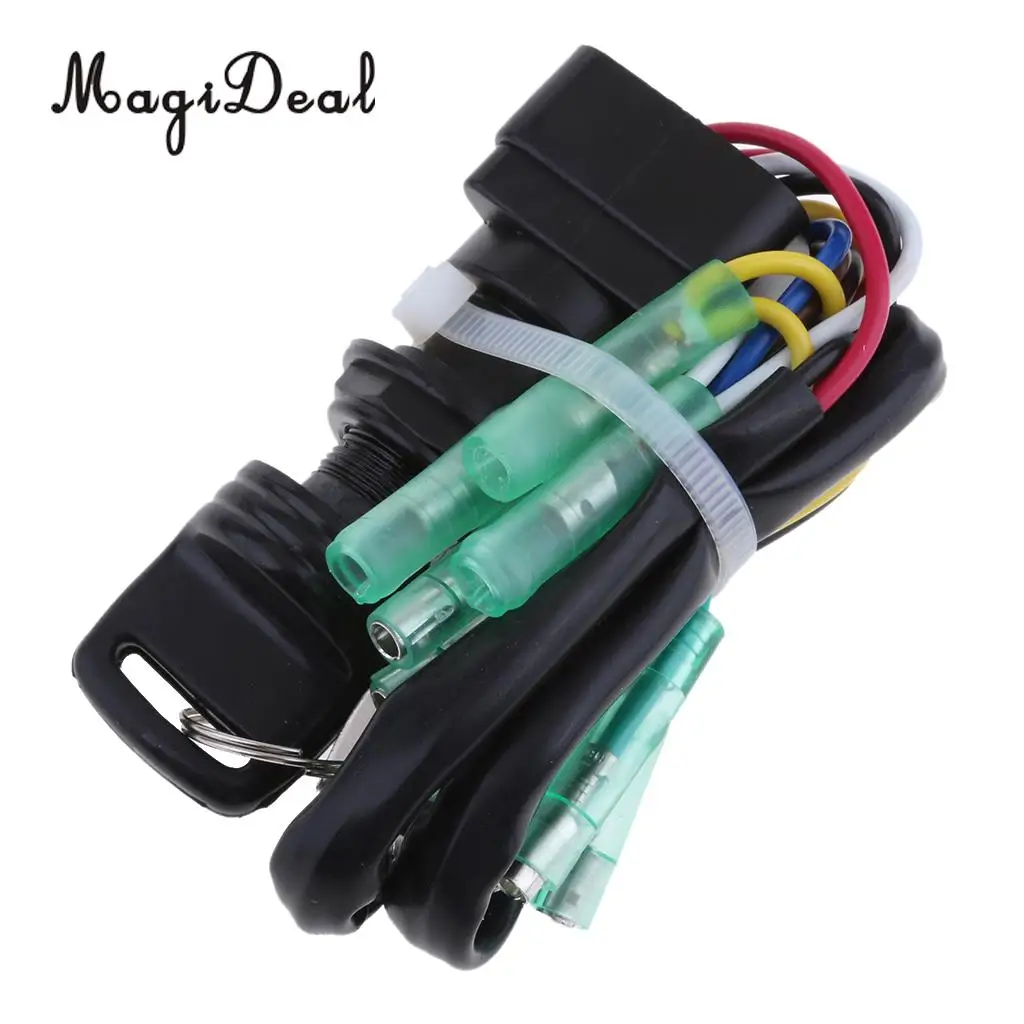 MagiDeal Plastic Durable Boat Ignition Key Switch for Yamaha 40HP 60HP Outboard Motor RV Yacht Dinghy Replacment Accesories