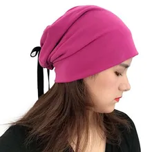 XEONGKVI корейский бант лента жемчуг вязаная шапка осень зима теплый бренд Skullies Beanies хлопковые шапки для Women50-60CM