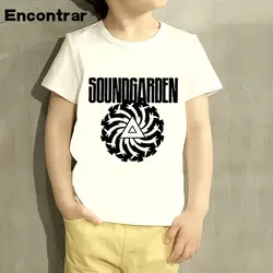 Для маленьких мальчиков/девочек Soundgarden дизайн футболка Дети смешной короткий рукав топы Дети милые футболка, HKP726