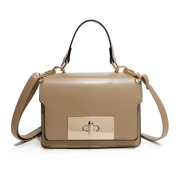 Для женщин дизайнер сумочку 2018 моды Сумки высококачественная искусственная кожа Сумка вращающийся замок квадратный мешок Портативный
