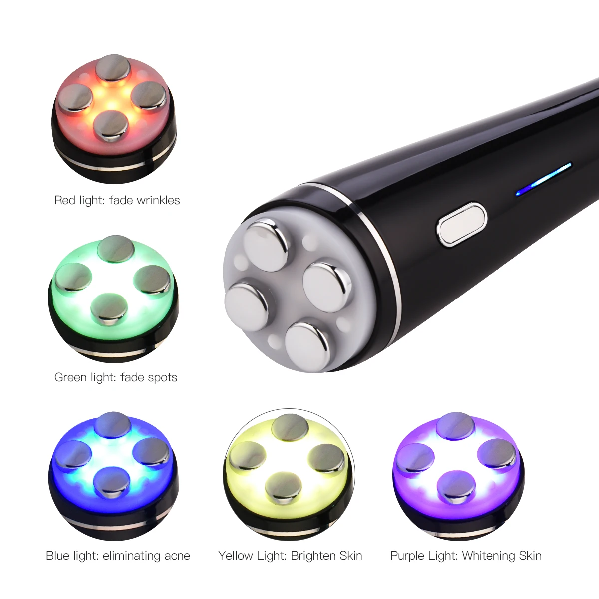 

CkeyiN RF&EMS LED Photon Light Therapy Micro Current Wrinkle Remover Skin Rejuvenation Tightening Face Lifting Whitening Beauty