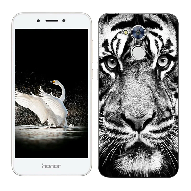 23 Мягкий силиконовый чехол для huawei Honor 8X 7C 7A Pro 6A 7X 6X 5C 9, защитный чехол для huawei Y6 4C Pro JSN-AL00 С Рисунком Тигра - Цвет: 23