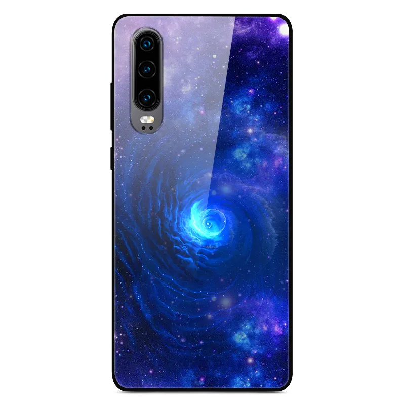 Чехол H для huawei P30, жесткий стеклянный чехол для телефона huawei P30 Pro P30Pro, Мягкий бампер, закаленное P 30, пространство для Huawe P30 - Цвет: 11