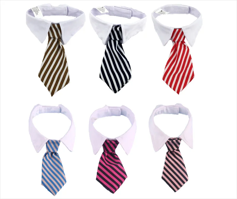 Striped dog tie