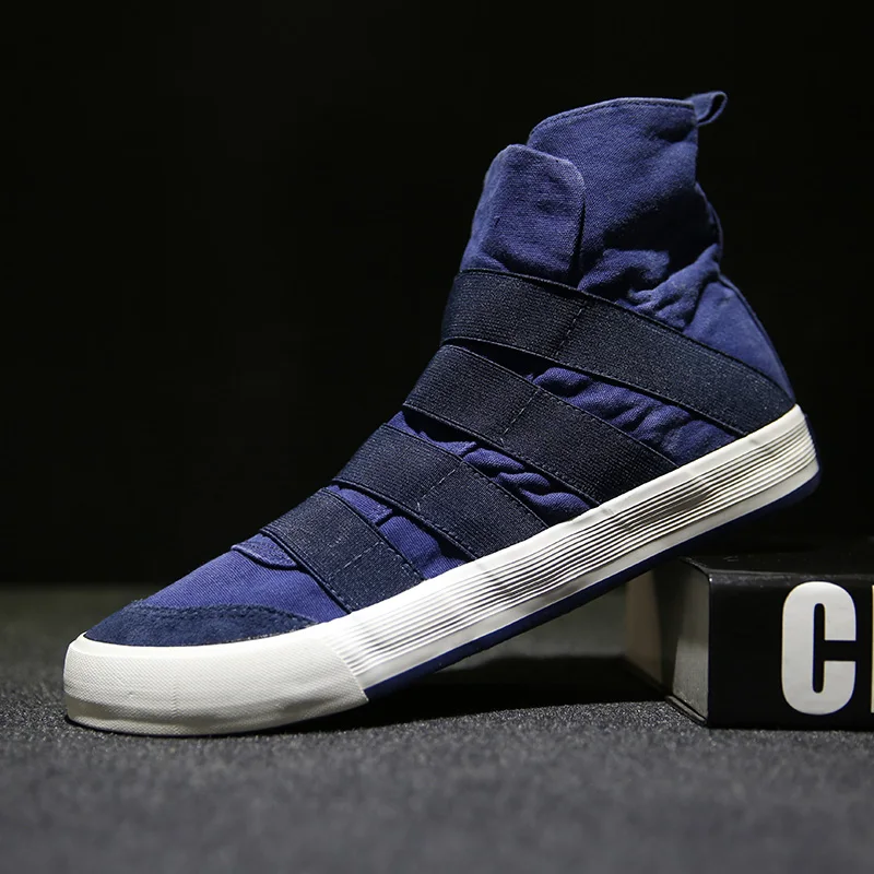 

CNFIIA Men Boots Male Blue Red Black Gray Ankle Boot 2018 Autumn Winter Man Casual Skate Shoes Slip-On Designer Outdoor Footwear