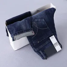 Free shipping 2017 new arrival jeans men Fashion elasticity men’s straight jeans high quality Comfortable male pants NZ001