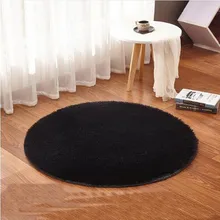 Одноцветный круглый ковер компьютерные коврики под стулья купол матраса коврики из искусственного меха для гостиной Детская комната