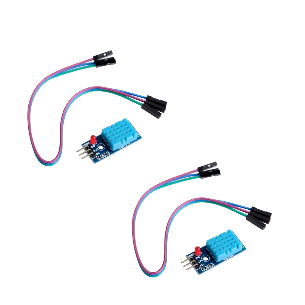 2Pcs/lot DHT11 Temperature Relative Humidity Sensor Module with Cable for Arduino Diy Kit FZ0564B | Электроника