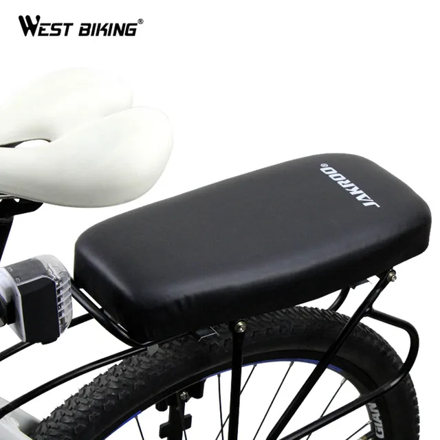 Soft PU Leather Cover Bike Back Seat Comfortable Bike Cushion Shockproof Seat Sella Cycling