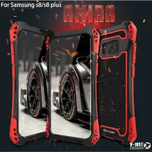 R-Just чехол для Galaxy S8 водонепроницаемый чехол для samsung Galaxy S8 Plus S8+ алюминиевый водонепроницаемый противоударный чехол из углеродного волокна