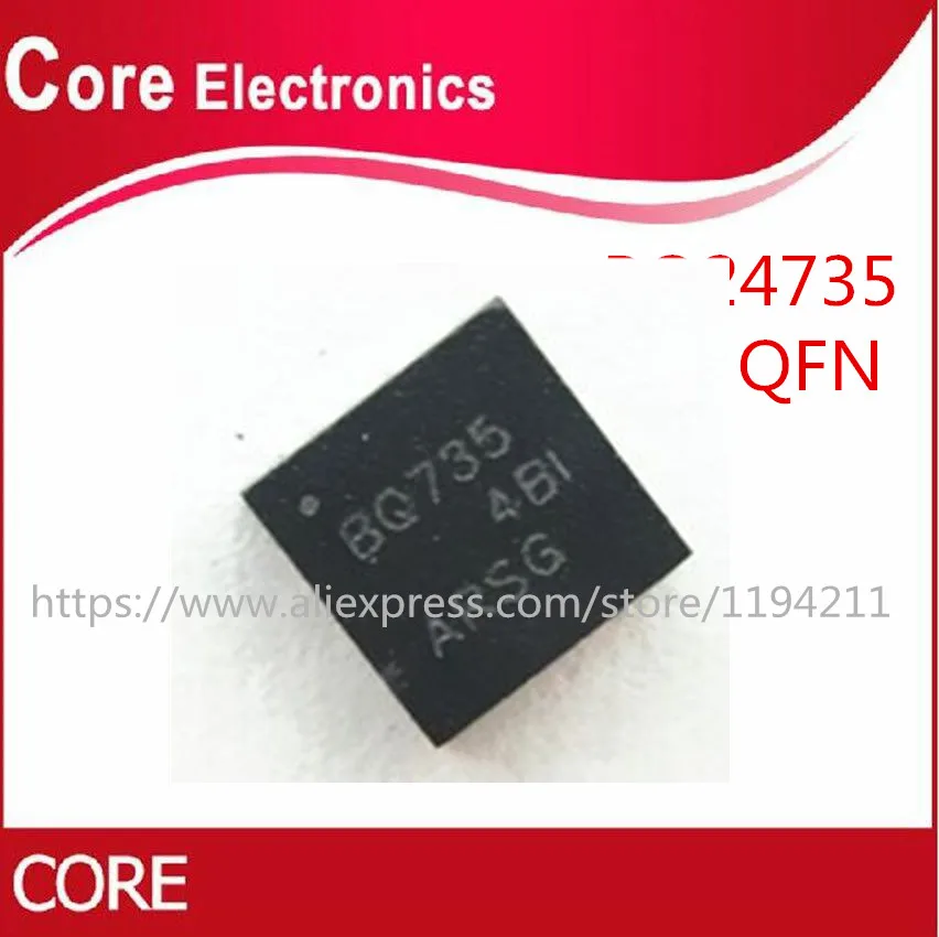 10PCS New BQ735 BQ24735 BQ24735RGRR QFN-20 | Электронные компоненты и принадлежности