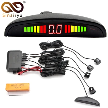 

Car LED Parking Sensor Kit Display 4 Sensors 22mm 12V For All Cars Reverse Assistance Backup Radar Monitor System