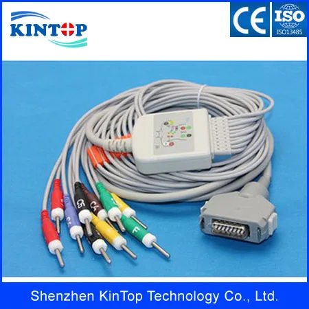 5 шт./лот совместим с Новым кабелем Fukuda Denshi FX-7102 ekg CardiMax FX-7101 Φ 10lead ecg AHA Banana 4 0 |