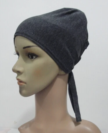 

H990 plain muslim tie back underscarf,muslim hats,fast delivery,assorted colors