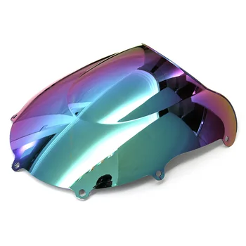 

Motorcycle Double Bubble Windshield/Windscreen - Light iridium Magic color For Suzuki GSXR 600/750 1996 1997 1998 1999