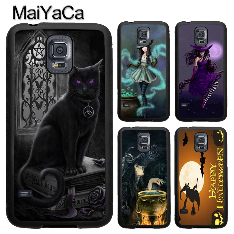 

MaiYaCa Halloween Moon Witch Horror Case For Samsung S7 S5 S6 edge S8 S9 S10 Plus Lite Note 9 8 Note 9 4 Note 9 5 Back Cover