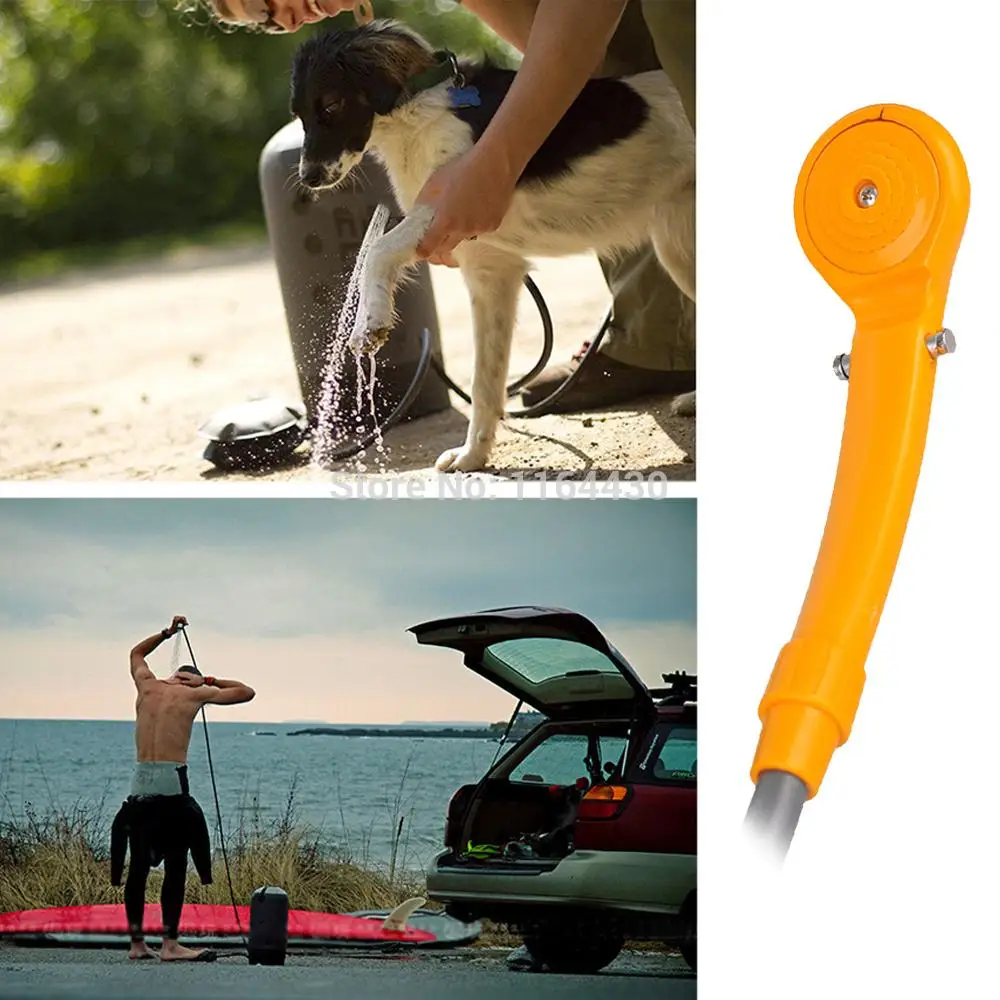 12V Portable Car Washer Car Shower Cleaning Tool Outdoor Camping Travel Motorcycle Spa Wash Kit Fit For Car Cigarette Lighter