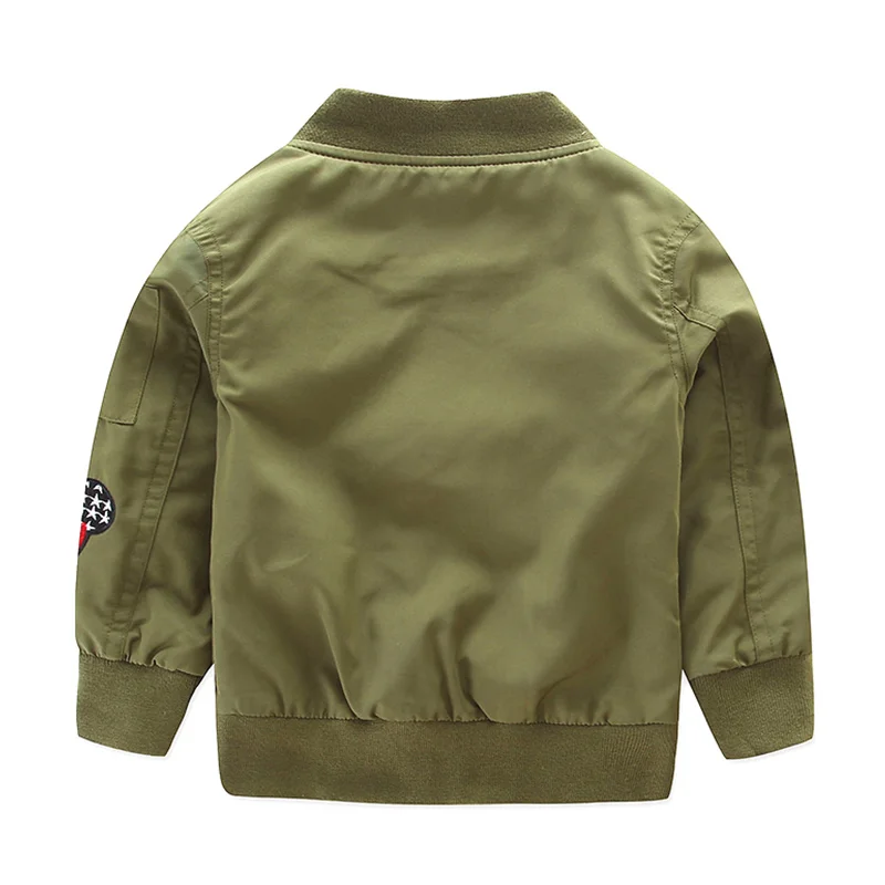 Коллекция года, весенне-осенние куртки для мальчиков куртка-бомбер армейская зеленая ветровка для мальчиков куртка детская с буквенным принтом