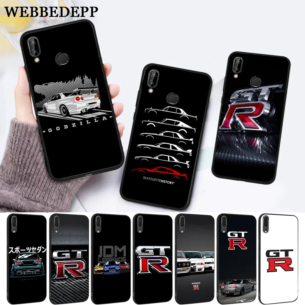 

WEBBEDEPP NISSAN GTR Silicone Case for Huawei P8 Lite 2015 2017 P9 2016 Mimi P10 P20 Pro P Smart 2019 P30