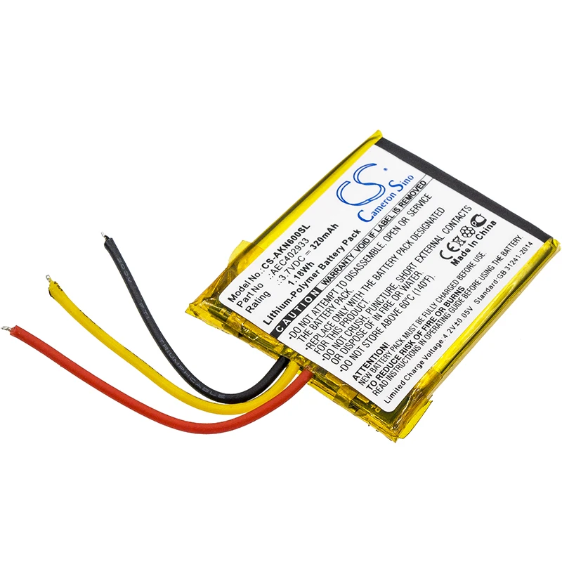 2019 New Battery For AKG N60 NC Wireless Headset Li-Polymer 320mAh / 1.18Wh | Мобильные телефоны и аксессуары