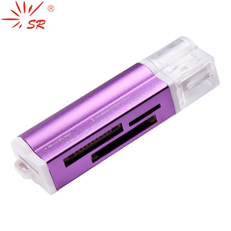 

SR все в 1 USB кардридер Micro SD / TF M2 MMC SDHC MS высокоскоростной многофункциональный считыватель карт памяти для мобильного телефона компьютера камеры