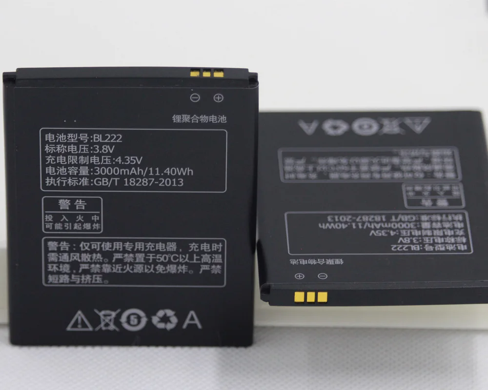 20 шт./лот 3000 мАч Мобильный телефон батареи BL222 для Lenovo S660 S668T S 660 668T BL 222