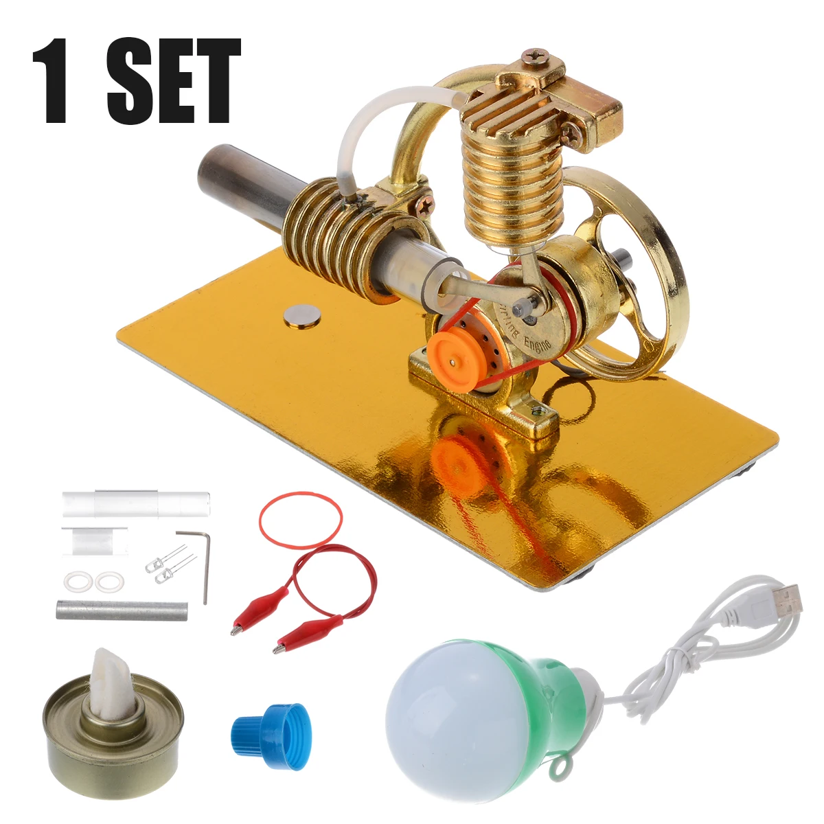 

Model Building Kits Air Stirling Engine Motor Steam Heat Model Kit DIY Educational Toy Education Kids Toy Science Experiment Kit