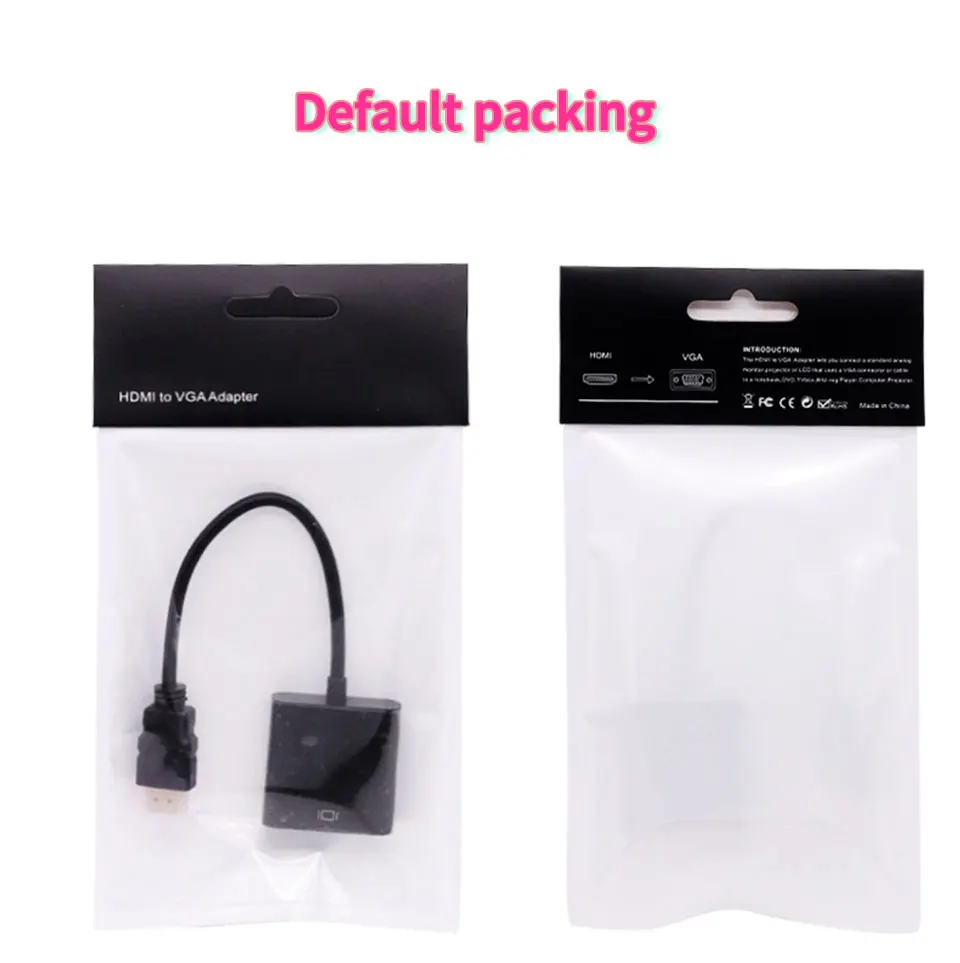 HDMI to VGA Adapter HDMI Male to VGA Female Video Converter 1080P Digital to Analog Audio for PC Laptop DVD HDTV PS4 (15)