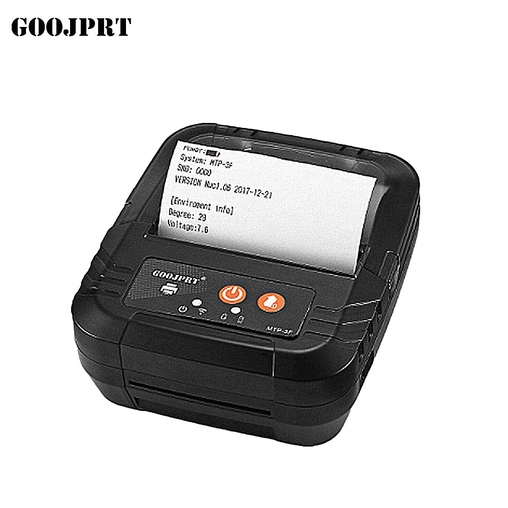 Черный 80 мм bluetooth принтер термопринтер термочековый принтер bluetooth android Мини 80 мм Термопринтер bluetooth - Цвет: Черный