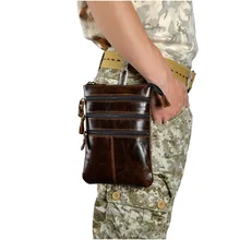 Натуральная кожа, Мужская многофункциональная дизайнерская сумка на одно плечо, модная сумка через плечо, 8 дюймов, поясная сумка, сумка 8712c